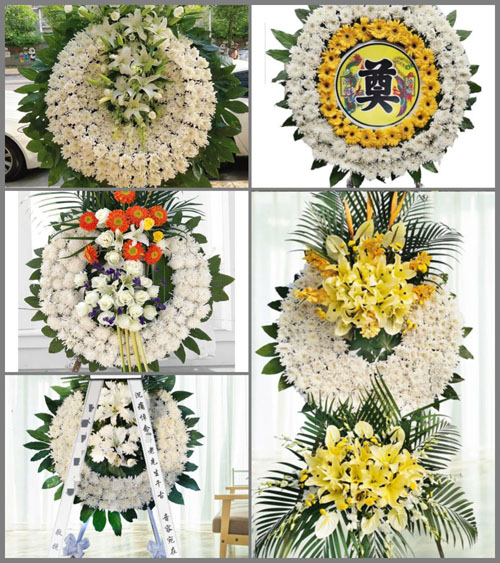 安徽阜阳市阜南县洪河桥镇于沃村花圈速递